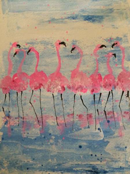 Flamingos on Parade
